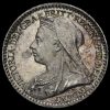 1899 Queen Victoria Veiled Head Silver Maundy Penny Obverse