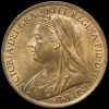 1901 Queen Victoria Veiled Head Penny Obverse