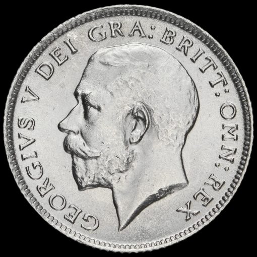 1914 George V Silver Sixpence Obverse