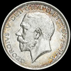1915 George V Silver Half Crown Obverse