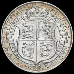 1915 George V Silver Half Crown Reverse