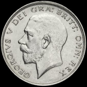 1921 George V Silver Half Crown Obverse