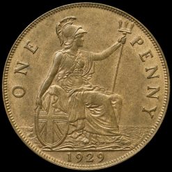 1929 George V Penny Reverse
