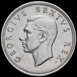 South Africa 1948 Silver 5 Shillings Coin Obverse