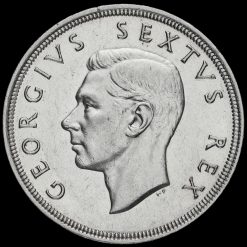 South Africa 1951 Silver 5 Shillings Coin Obverse