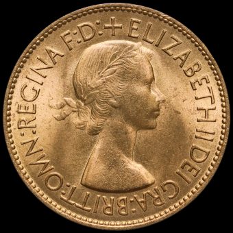 1953 Elizabeth II Penny Obverse