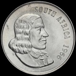 South Africa 1966 Silver 1 Rand Obverse