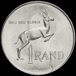 South Africa 1966 Silver 1 Rand Reverse