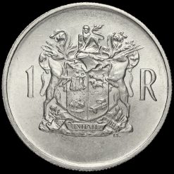 South Africa 1969 Silver 1 Rand Reverse