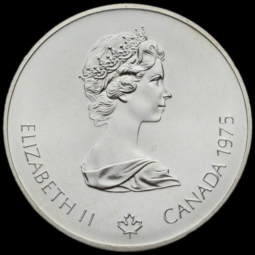 Canada 1975 .925 Silver 10 Dollars, Montreal Olympics, Shotput Obverse