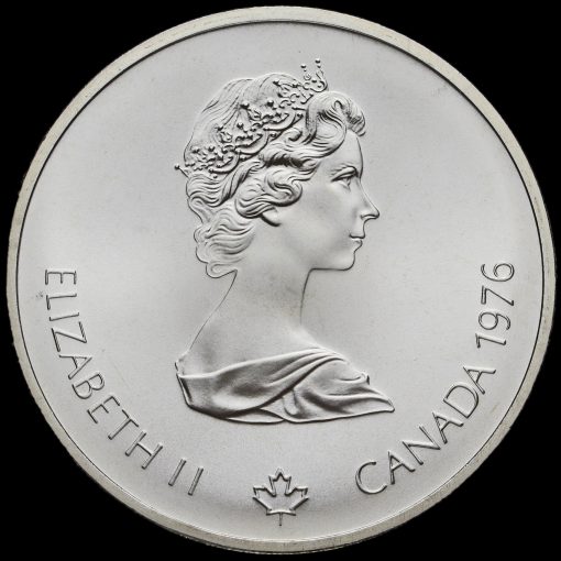 Canada 1975 .925 Silver 10 Dollars, Montreal Olympics, Football Obverse