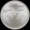 Canada 1975 .925 Silver 10 Dollars, Montreal Olympics, Football Reverse