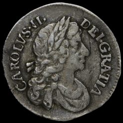 1678/6 Charles II Early Milled Silver Maundy Twopence Obverse