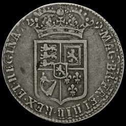1689 William and Mary Early Milled Silver Half Crown Reverse