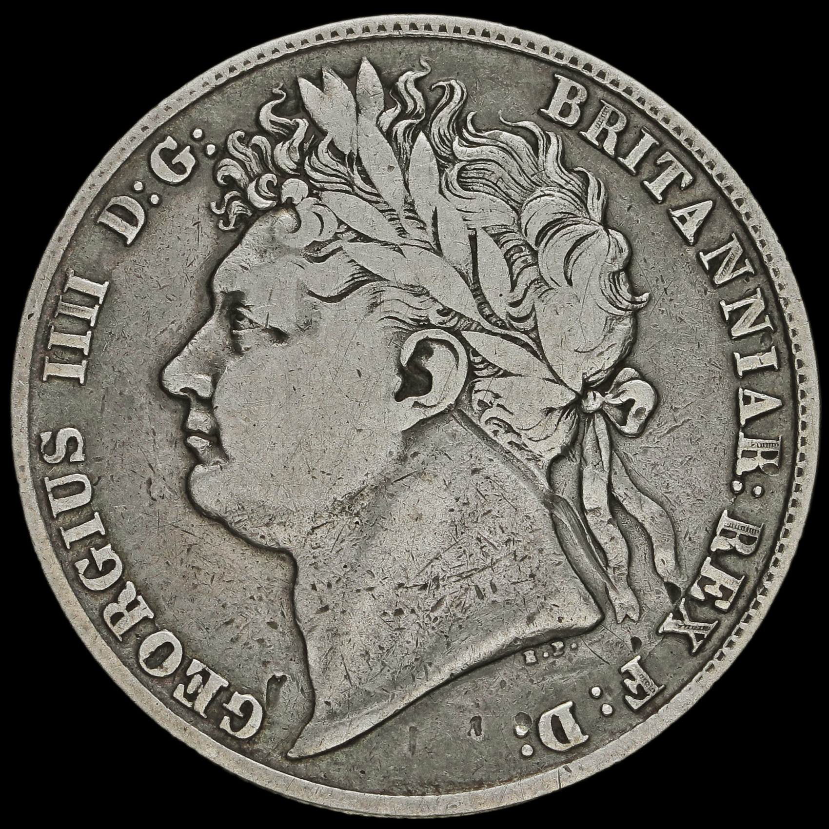 1823 George IV Milled Silver Half Crown 1823 George IV Milled Silver Half Crown