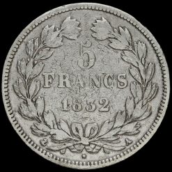 France 1832 Louis-Philippe I Silver 5 Francs Reverse