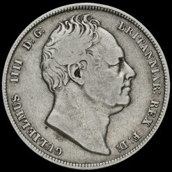 1834 William IV Milled Silver Half Crown Obverse