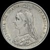1887 Queen Victoria Jubilee Head Silver Sixpence Obverse