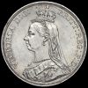 1887 Queen Victoria Jubilee Head Silver Crown Obverse