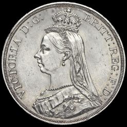 1887 Queen Victoria Jubilee Head Silver Crown Obverse