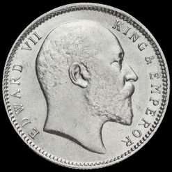 British India 1907 Edward VII Silver One Rupee Obverse