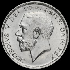 1916 George V Silver Half Crown Obverse