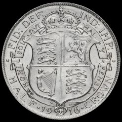 1916 George V Silver Half Crown Reverse
