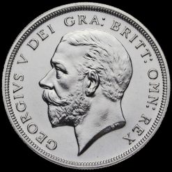 1927 George V Silver Proof Wreath Crown Obverse