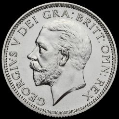 1927 George V Proof Silver Shilling Obverse