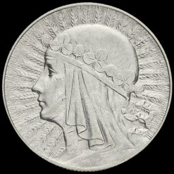 Poland 1934 Silver 5 Zlotych Reverse