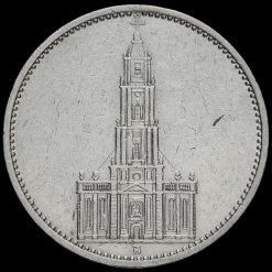 Germany 1935 Silver 5 Reichsmark Reverse