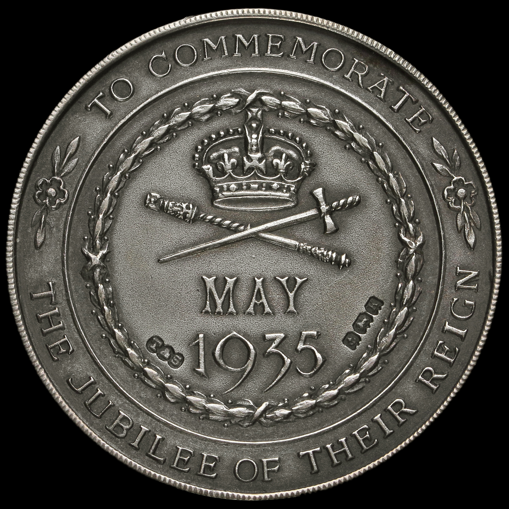 1935 George V Silver Jubilee Medal by Turner & Simpson Reverse