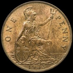 1935 George V Penny Reverse
