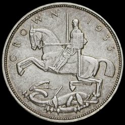 1935 King George V Rocking Horse Silver Jubilee Crown Reverse