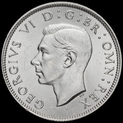1939 George VI Silver Two Shilling Coin / Florin Obverse