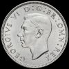 1941 George VI Silver Two Shilling Coin / Florin Obverse