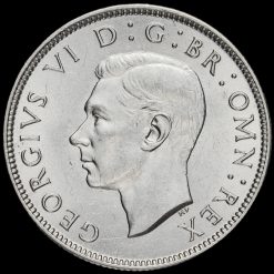 1941 George VI Silver Two Shilling Coin / Florin Obverse