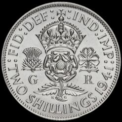 1941 George VI Silver Two Shilling Coin / Florin Reverse