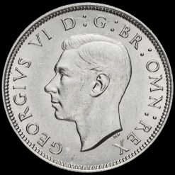 1943 George VI Silver Two Shilling Coin / Florin Obverse