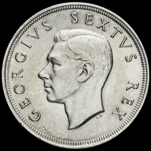South Africa 1952 Silver 5 Shillings Coin Obverse