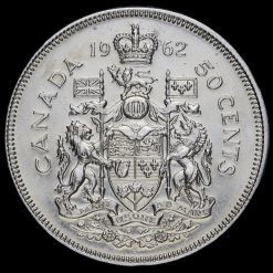 Canada 1962 Elizabeth II Silver 50 Cents Reverse