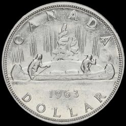 Canada 1963 Elizabeth II Silver Dollar Reverse