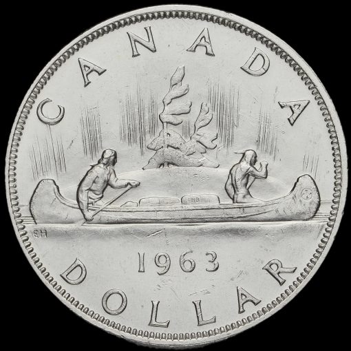 Canada 1963 Elizabeth II Silver Dollar Reverse
