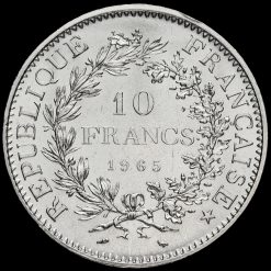 France 1965 Silver 10 Francs Reverse