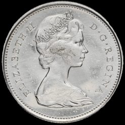Canada 1967 Elizabeth II Silver 25 Cents Obverse
