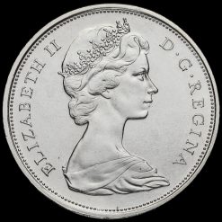 Canada 1967 Elizabeth II Silver 50 Cents Obverse