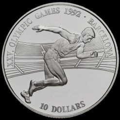 Cook Islands 1990 Silver Proof 10 Dollars Coin Reverse