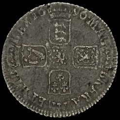 1696 William III Early Milled Silver Shilling Reverse