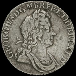 1723 George I Early Milled Silver SSC Shilling Obverse