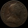 1772 George III Early Milled Copper Halfpenny Obverse